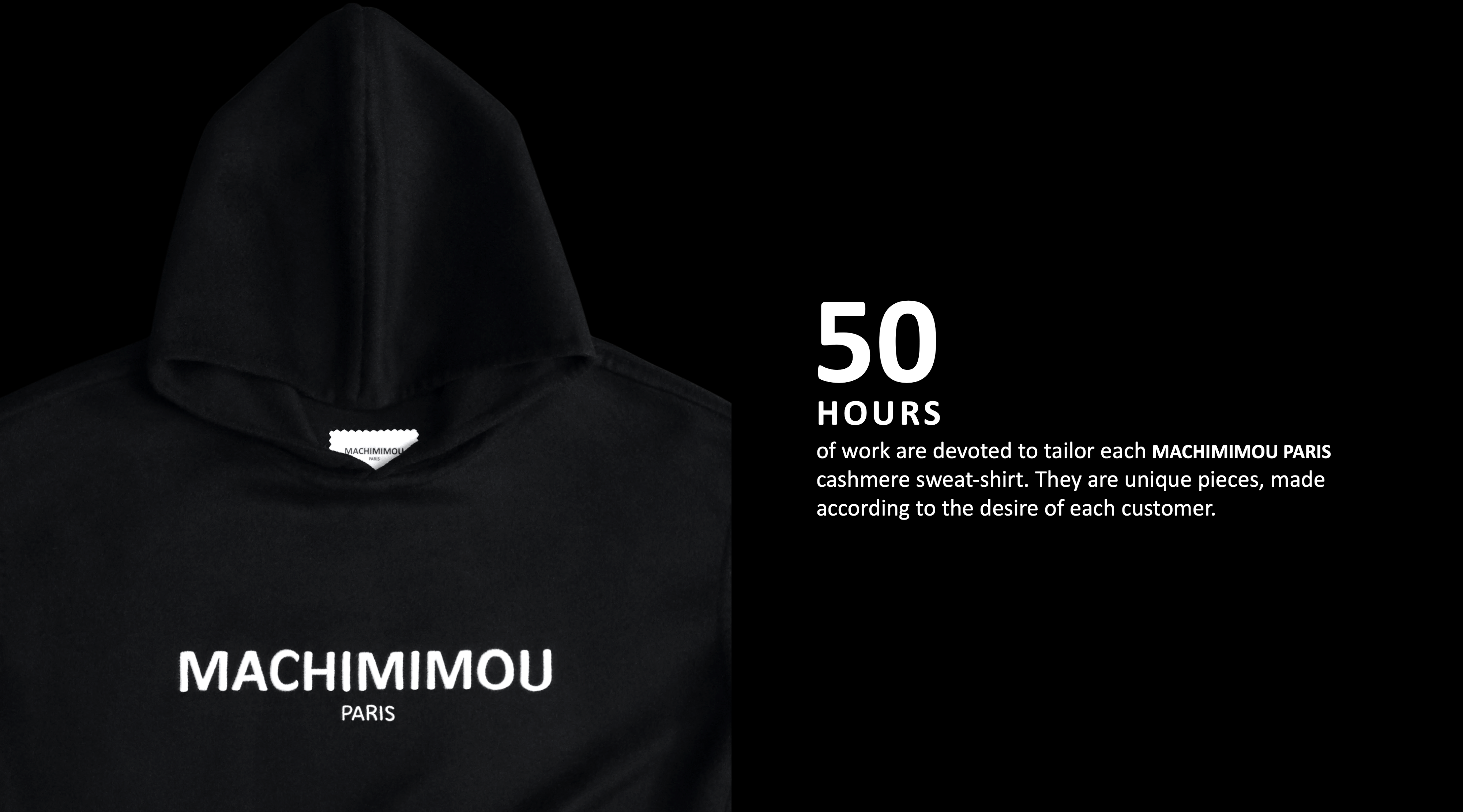 MACHIMIMOU PARIS - Handmade Cashmere Sweatshirt