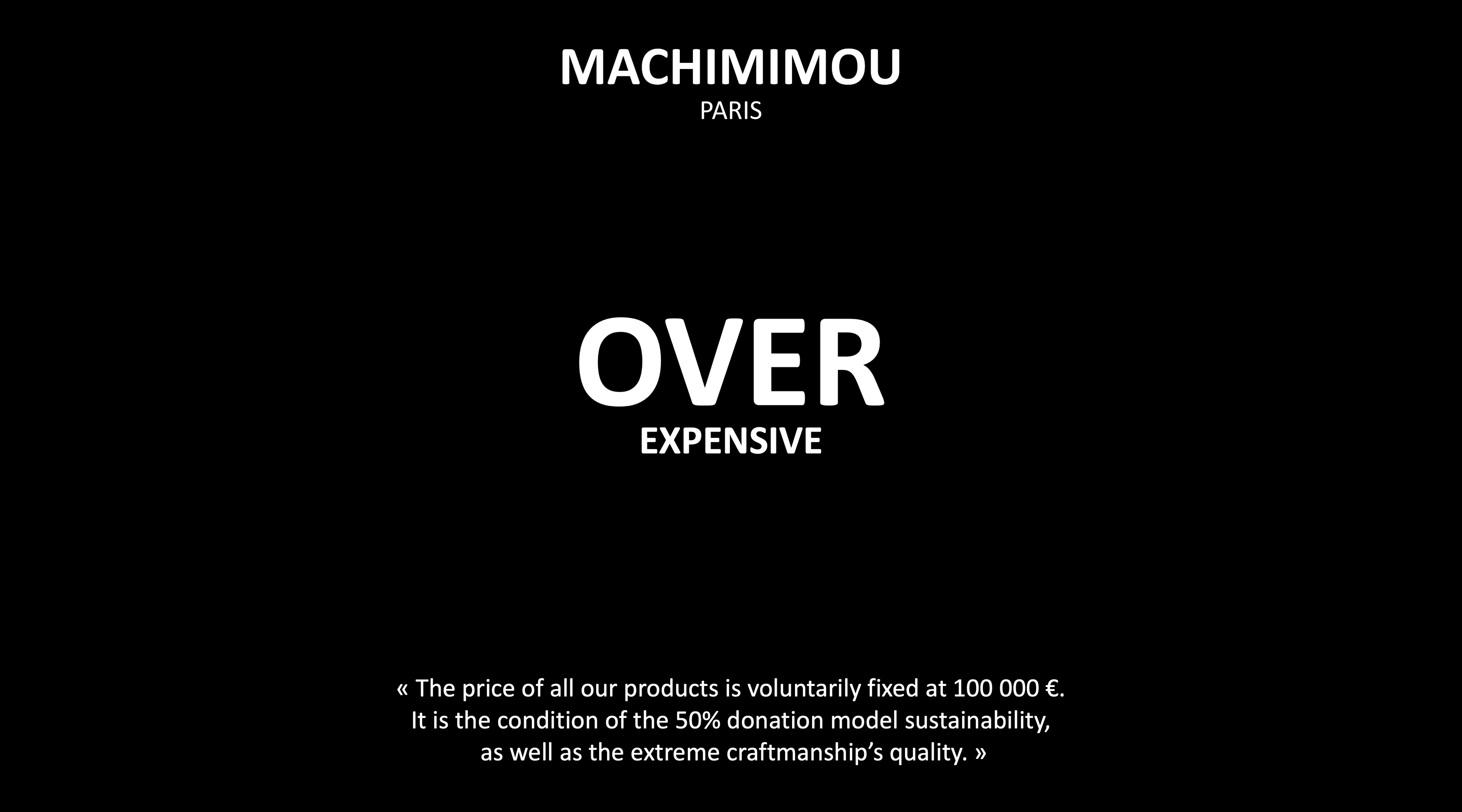 MACHIMIMOU PARIS - Unique Over-Expensive Price