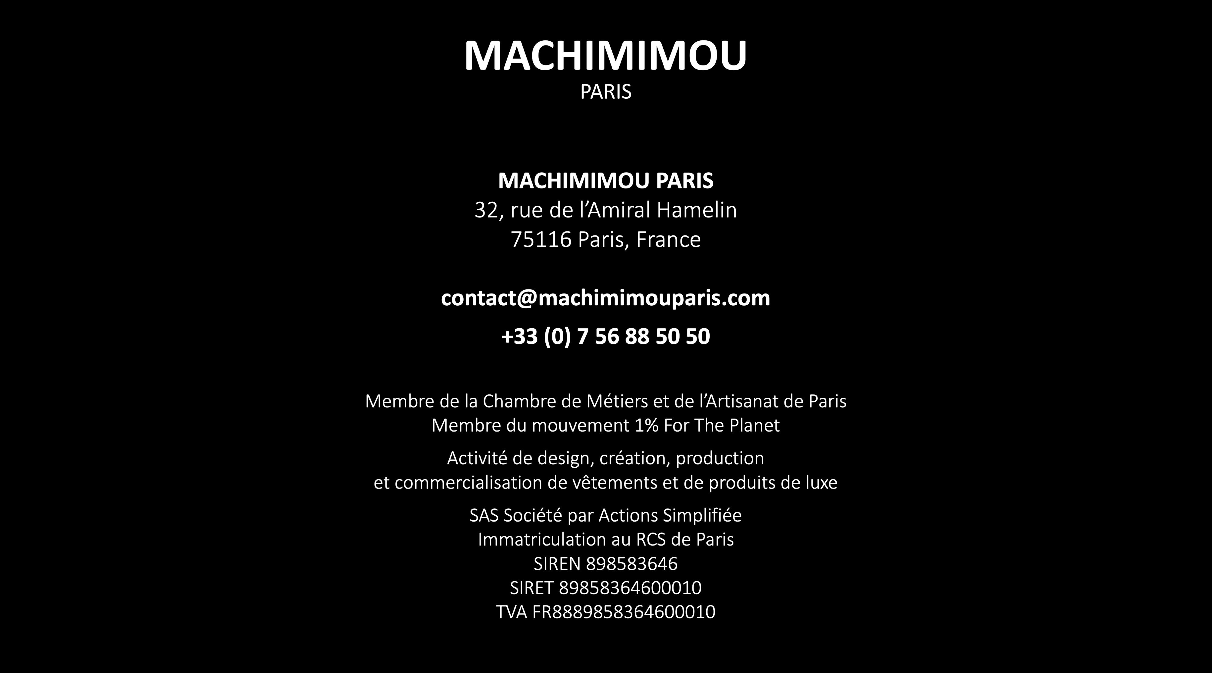 MACHIMIMOU PARIS - Contact Us for Tailor-Made Experience